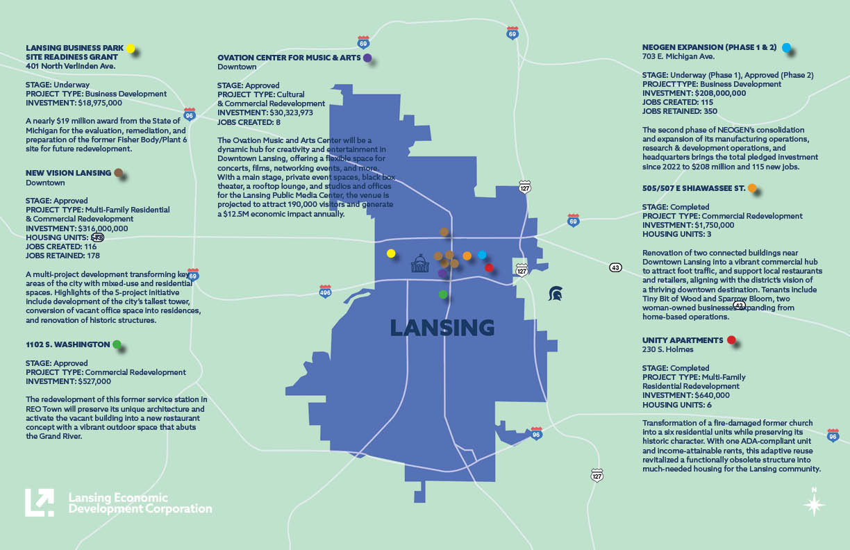 Lansing Map