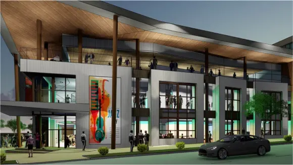 Rendering of the Ovation Center for Performing Arts