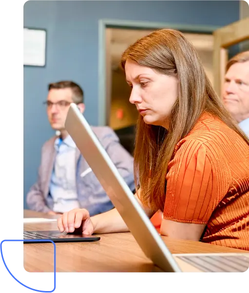 People in a meeting